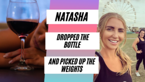 Natasha giving up alcohol
